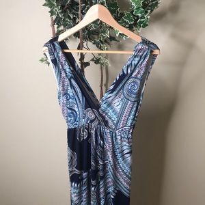 Paisley Print Maxi Dress